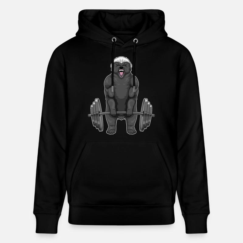 Barre de culturisme Badger - Sweat à capuche bio CRUISER Stanley/Stella Unisexe - noir