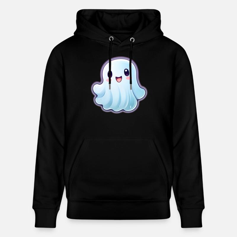 Kawaii Ghost Halloween - Sweat à capuche bio CRUISER Stanley/Stella Unisexe - noir