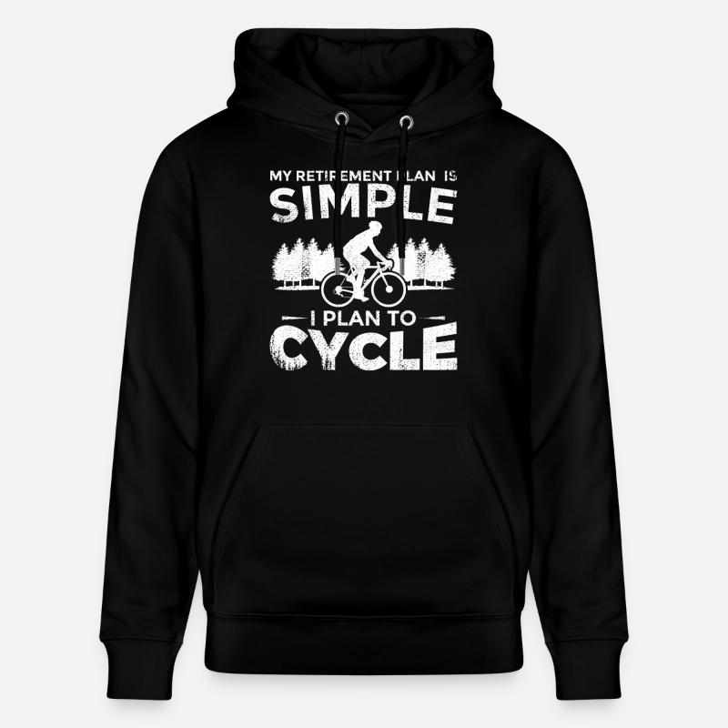 Cyclisme de retraite - Sweat à capuche bio CRUISER Stanley/Stella Unisexe - noir