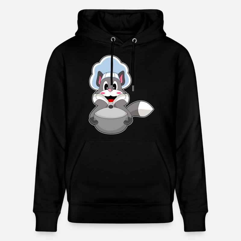 Cat Cook Cooking Pot - Sweat à capuche bio CRUISER Stanley/Stella Unisexe - noir