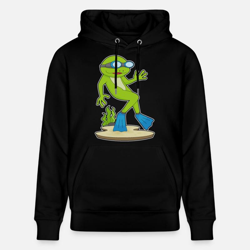 Plongeon de plongée de nage - Sweat à capuche bio CRUISER Stanley/Stella Unisexe - noir