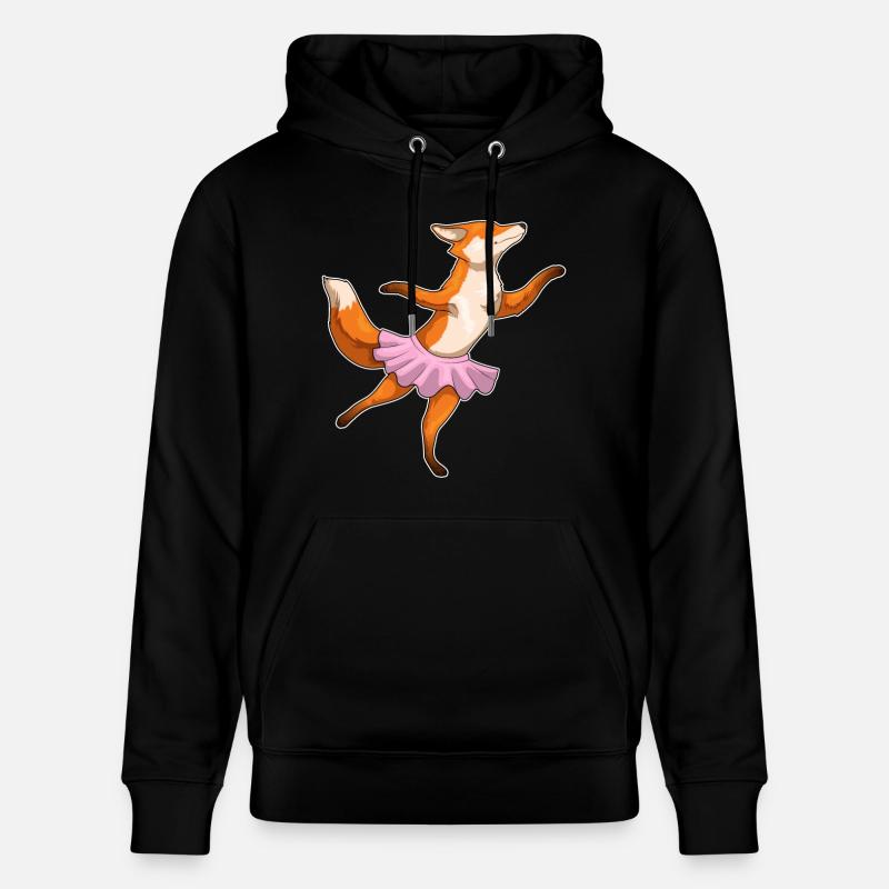 Fox Ballerina Ballet Dance - Sweat à capuche bio CRUISER Stanley/Stella Unisexe - noir