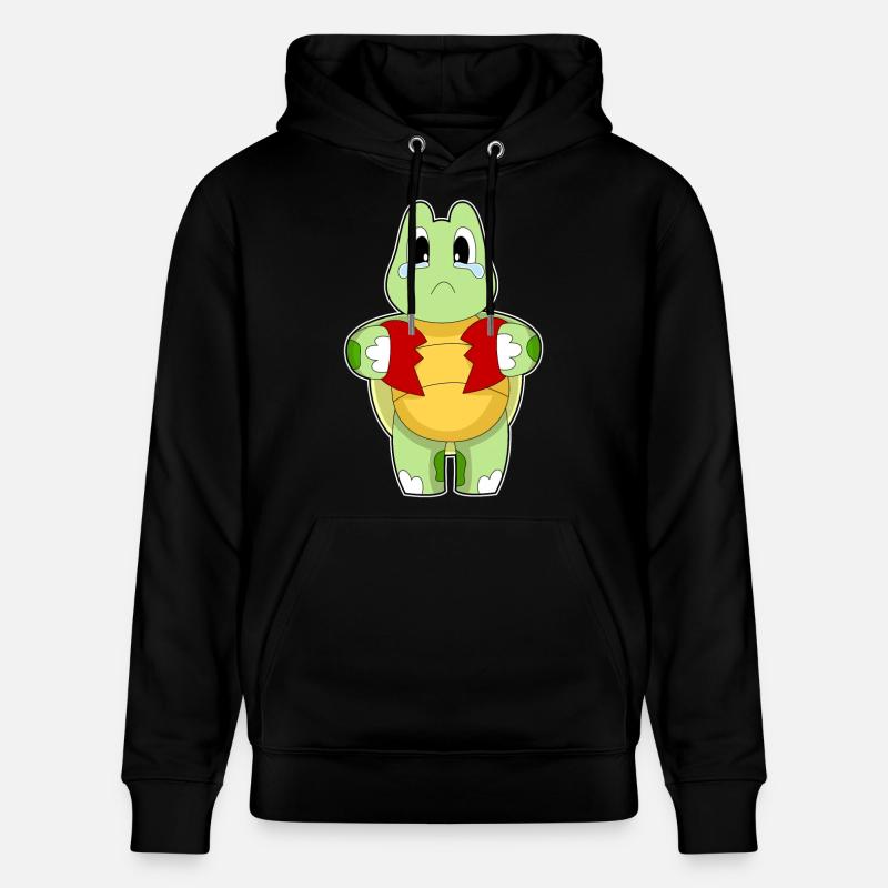 Schildkröte Herz zerbrochen - Stanley/Stella Unisex Bio-Hoodie CRUISER  - Schwarz