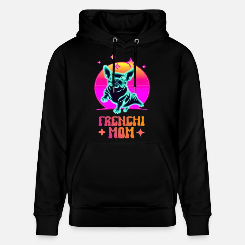 Maman Frenchie - Sweat à capuche bio CRUISER Stanley/Stella Unisexe - noir
