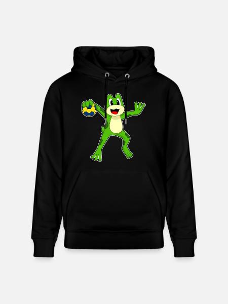 Frog Handball Player Handball - Stanley/Stella CRUISER Unisex Organic Hoodie - black