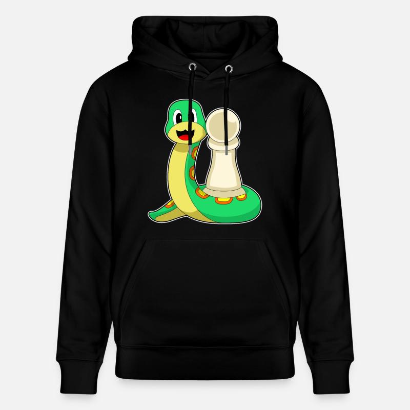 Schachfigur Bauer Schlange Schach - Stanley/Stella Unisex Bio-Hoodie CRUISER  - Schwarz