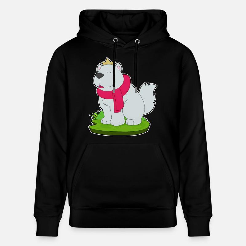 Chien Prince Crown - Sweat à capuche bio CRUISER Stanley/Stella Unisexe - noir