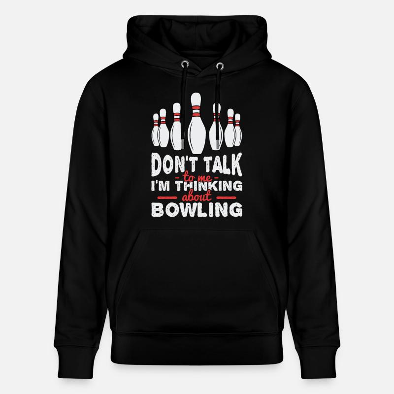 Je pense au bowling - Sweat à capuche bio CRUISER Stanley/Stella Unisexe - noir