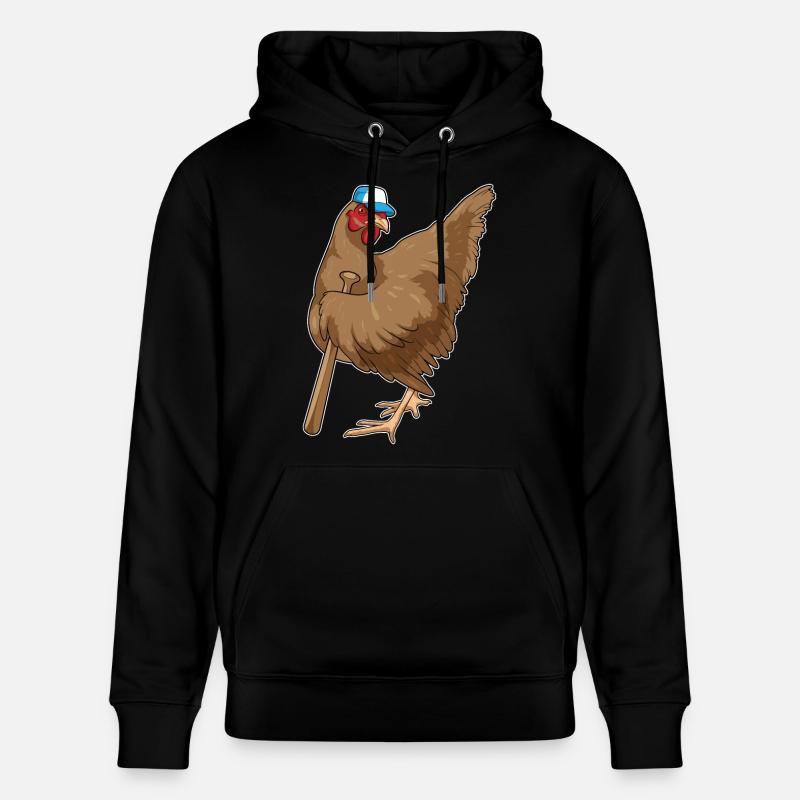 Poulet Baseball Bats - Sweat à capuche bio CRUISER Stanley/Stella Unisexe - noir