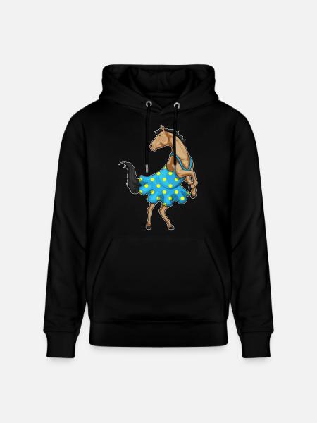 Robe cheval à pois - Sweat à capuche bio CRUISER Stanley/Stella Unisexe - noir