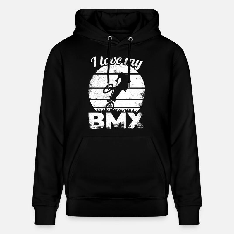 Dicton de pilote de BMX - Sweat à capuche bio CRUISER Stanley/Stella Unisexe - noir