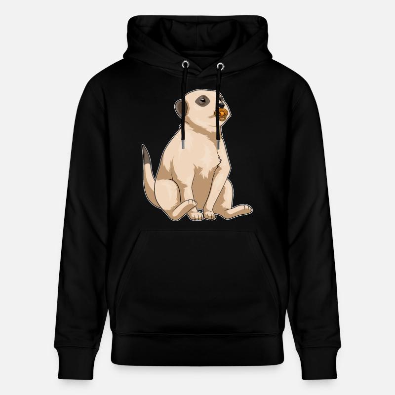Erdmännchen Baby Schnuller - Stanley/Stella Unisex Bio-Hoodie CRUISER  - Schwarz