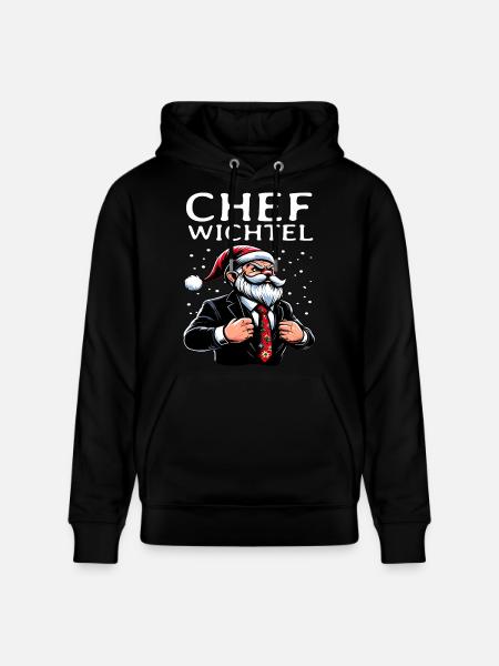 Chef Wichtel Weihnachts Gnom - Stanley/Stella Unisex Bio-Hoodie CRUISER - Schwarz