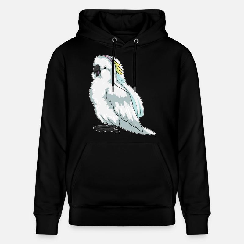 Voile de mariée perroquet mariage - Sweat à capuche bio CRUISER Stanley/Stella Unisexe - noir