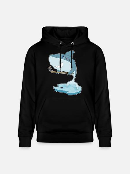 Hai Eishockey Eishockeyschläger - Stanley/Stella Unisex Bio-Hoodie CRUISER - Schwarz