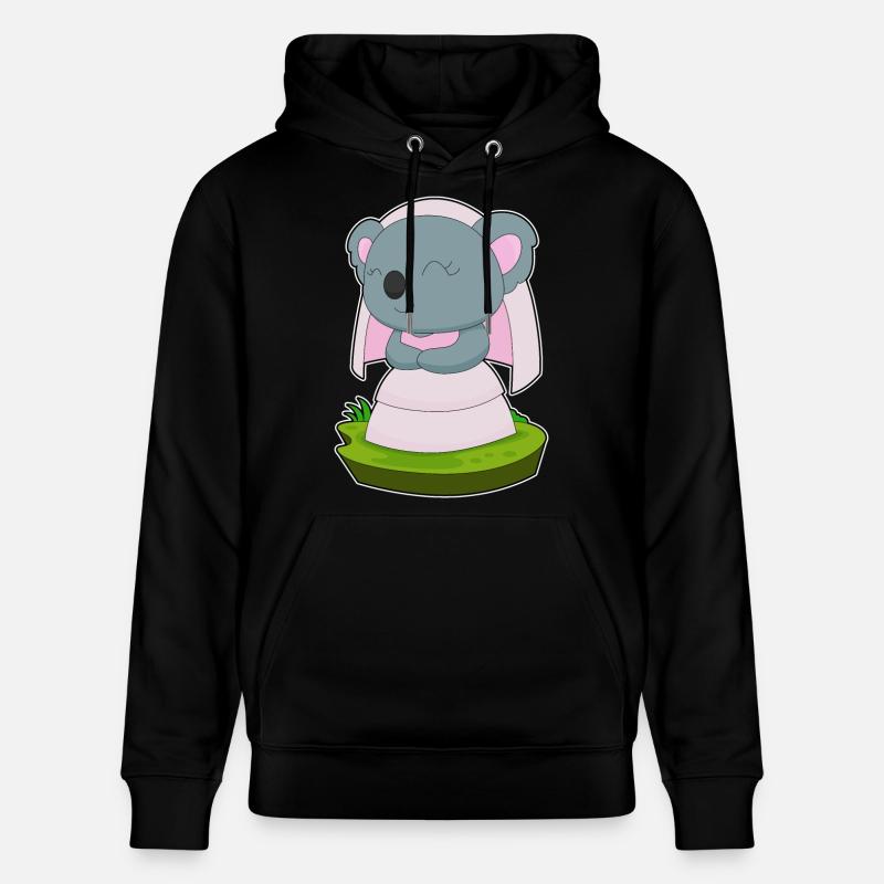 Voile de mariée Koala Mariage - Sweat à capuche bio CRUISER Stanley/Stella Unisexe - noir