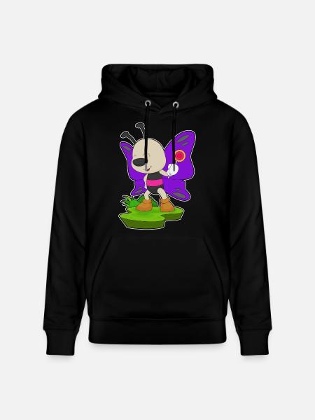 Sucette papillon - Sweat à capuche bio CRUISER Stanley/Stella Unisexe - noir