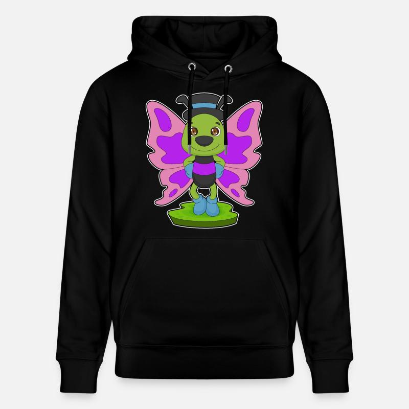Chapeau papillon - Sweat à capuche bio CRUISER Stanley/Stella Unisexe - noir