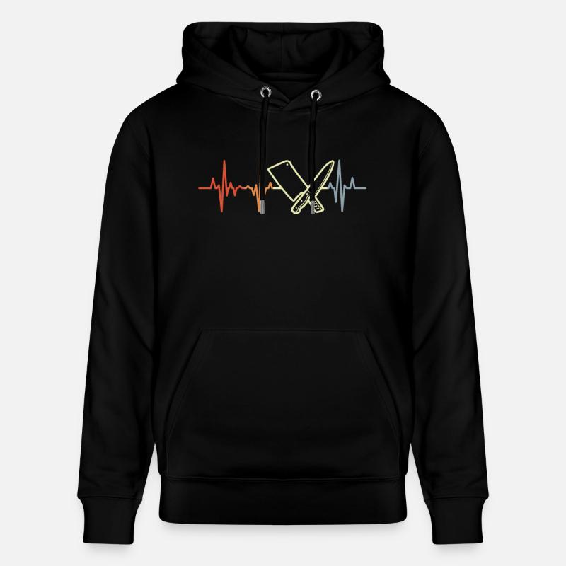 Couperet de boucher Pulse Beat - Sweat à capuche bio CRUISER Stanley/Stella Unisexe - noir