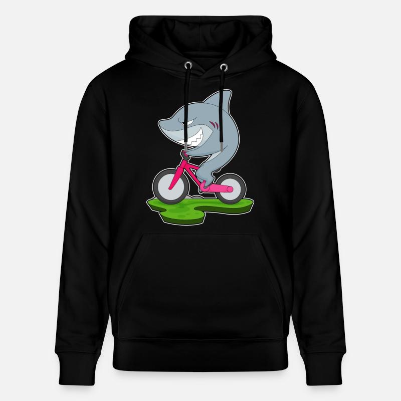 Vélo Shark - Sweat à capuche bio CRUISER Stanley/Stella Unisexe - noir