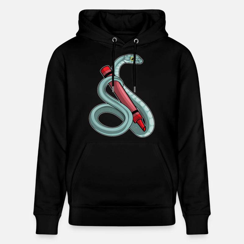 École de crayon Snake Student - Sweat à capuche bio CRUISER Stanley/Stella Unisexe - noir
