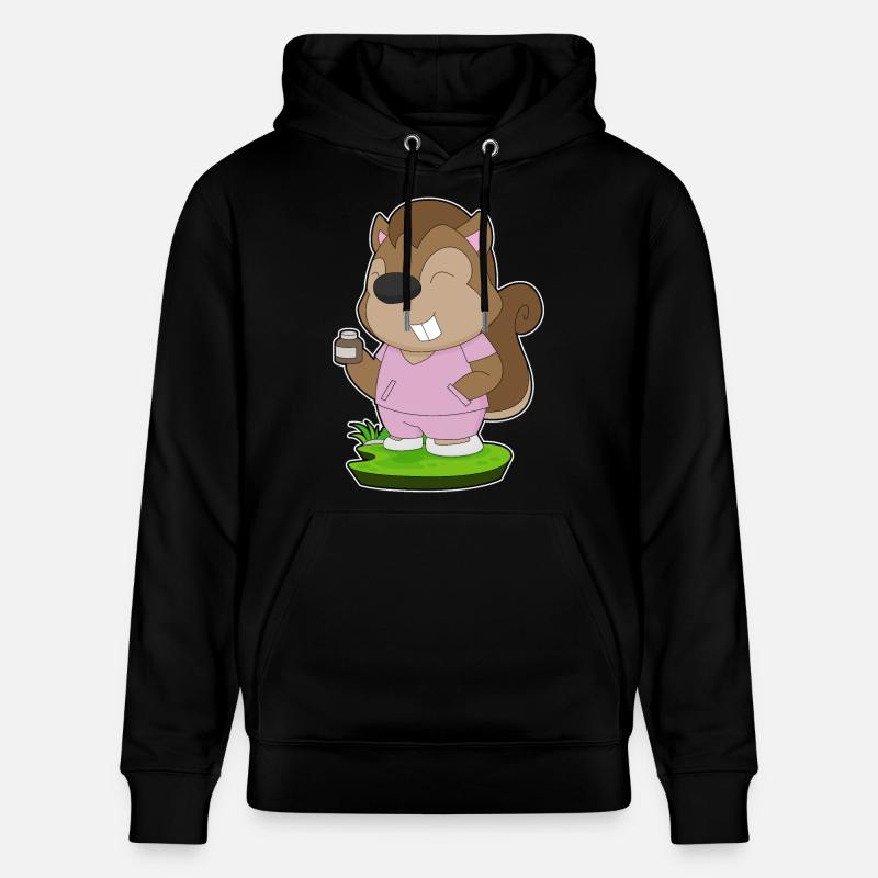 Médecine infirmière écureuil - Sweat à capuche bio CRUISER Stanley/Stella Unisexe - noir