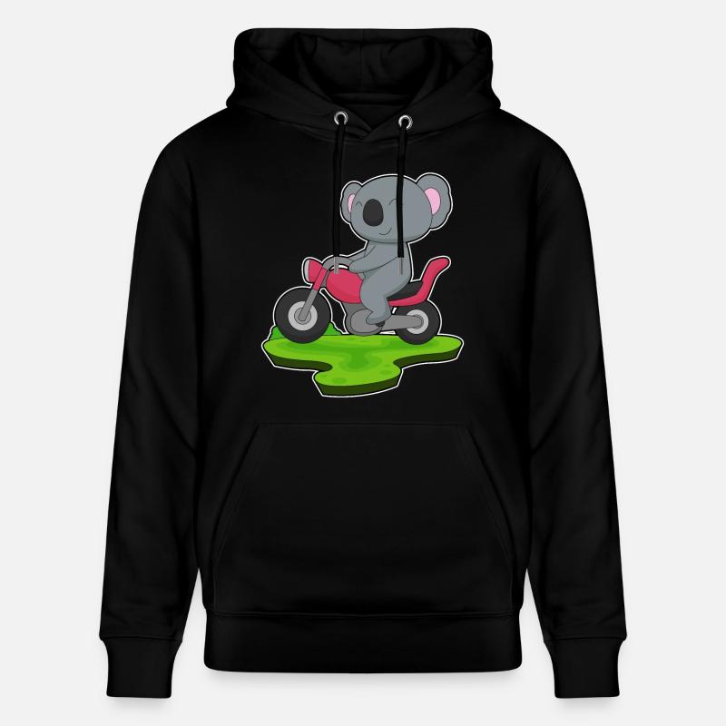 Koala Motorrad - Stanley/Stella Unisex Bio-Hoodie CRUISER  - Schwarz