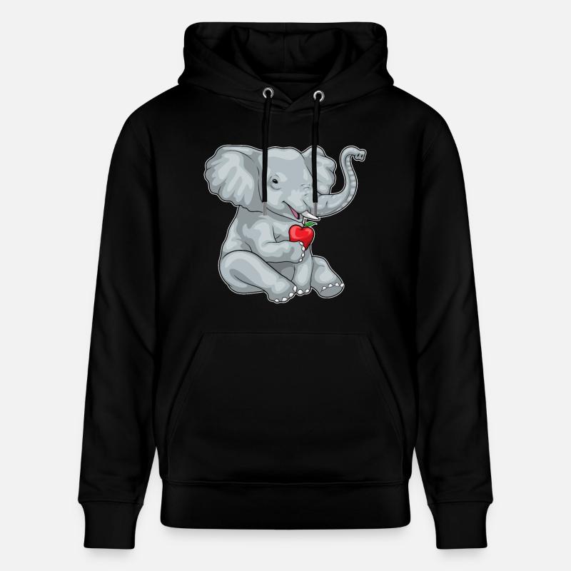 Pomme éléphant - Sweat à capuche bio CRUISER Stanley/Stella Unisexe - noir