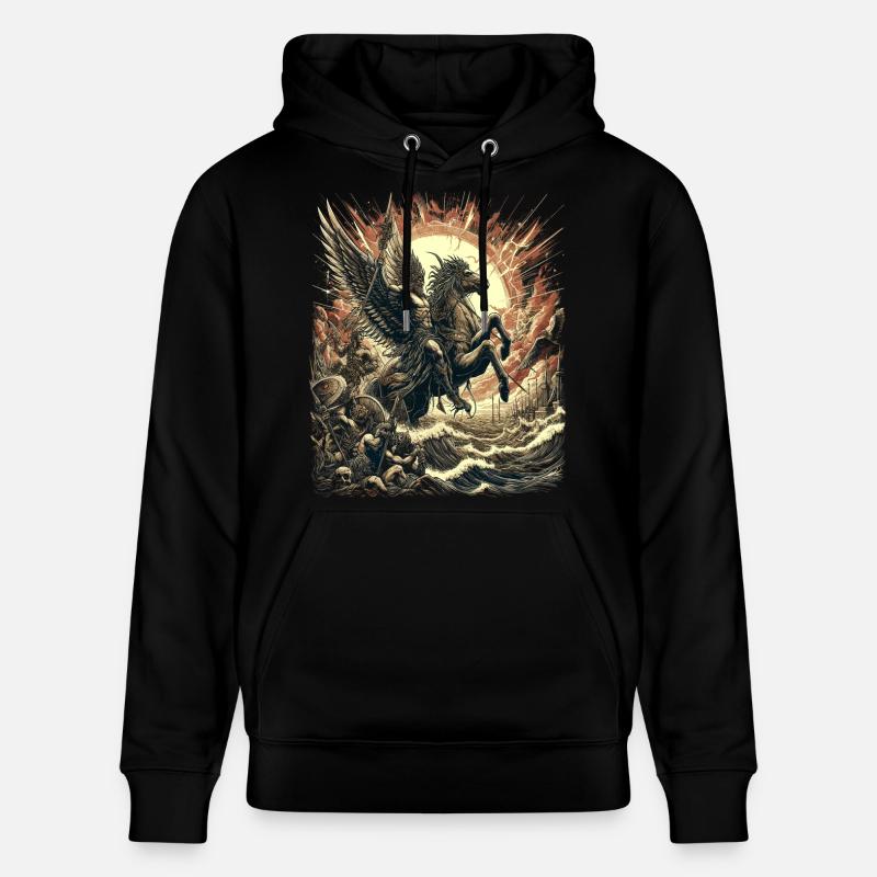 Mythe du Cavalier Divin - Sweat à capuche bio CRUISER Stanley/Stella Unisexe - noir