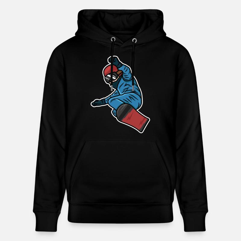 Petit snowboarder - Sweat à capuche bio CRUISER Stanley/Stella Unisexe - noir