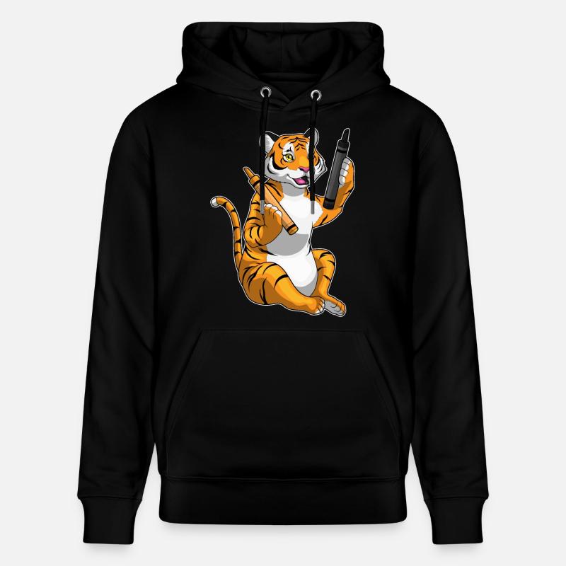École de crayon Tiger Pupil - Sweat à capuche bio CRUISER Stanley/Stella Unisexe - noir