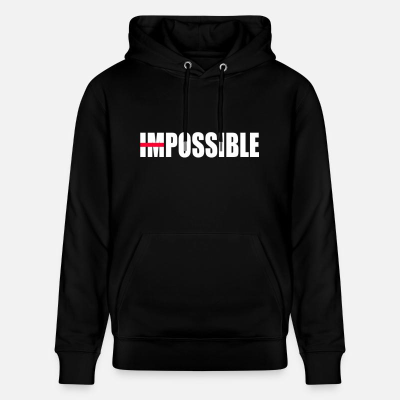 Une motivation pas impossible - Sweat à capuche bio CRUISER Stanley/Stella Unisexe - noir