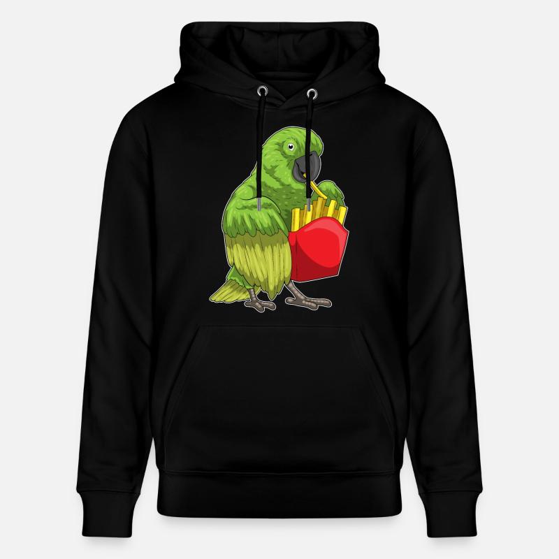 Frites perroquet - Sweat à capuche bio CRUISER Stanley/Stella Unisexe - noir