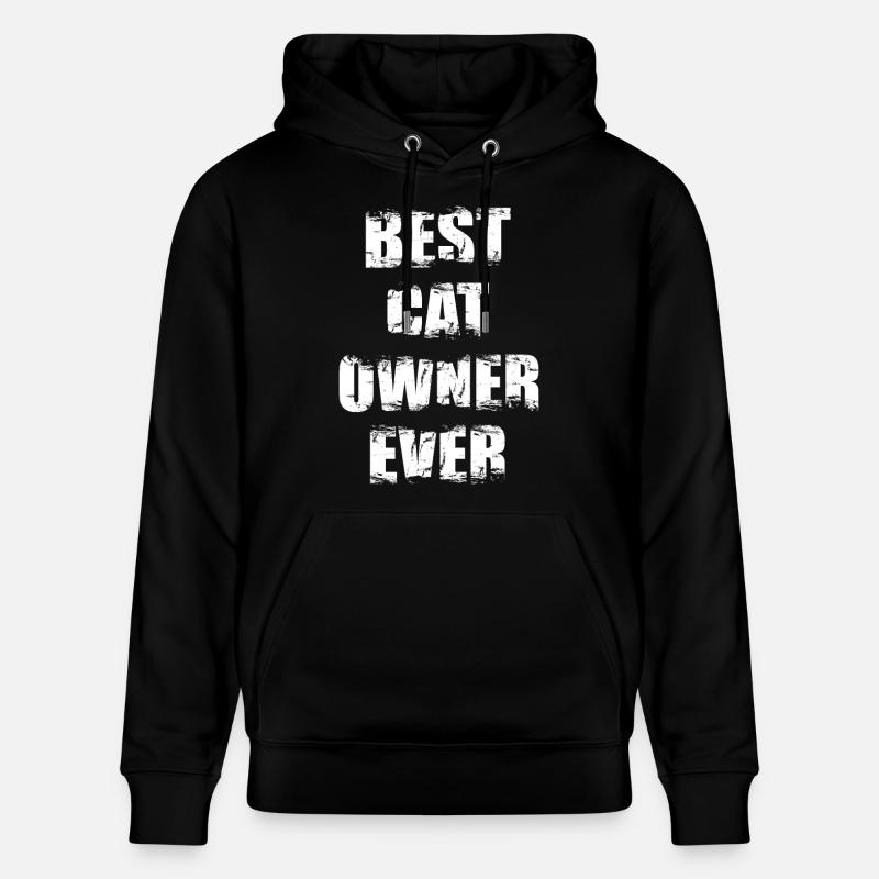 Meilleur propriétaire de chat - Sweat à capuche bio CRUISER Stanley/Stella Unisexe - noir
