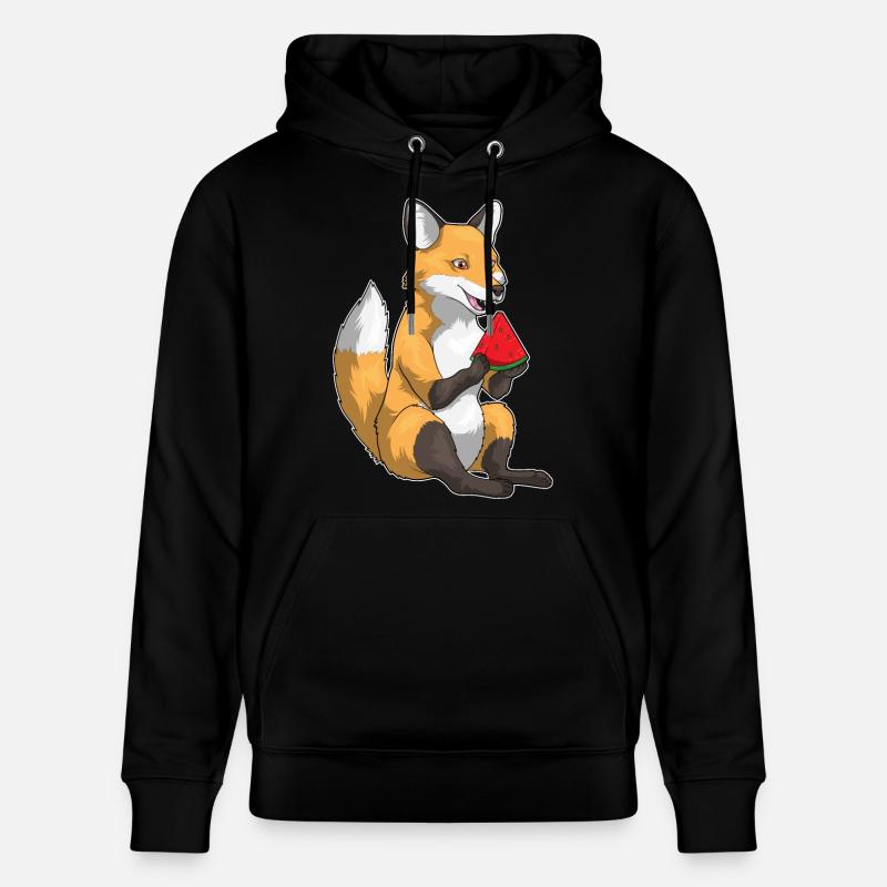 Fruit de la pastèque Fox - Sweat à capuche bio CRUISER Stanley/Stella Unisexe - noir