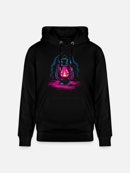 Öllampe Retro Look - Stanley/Stella Unisex Bio-Hoodie CRUISER - Schwarz