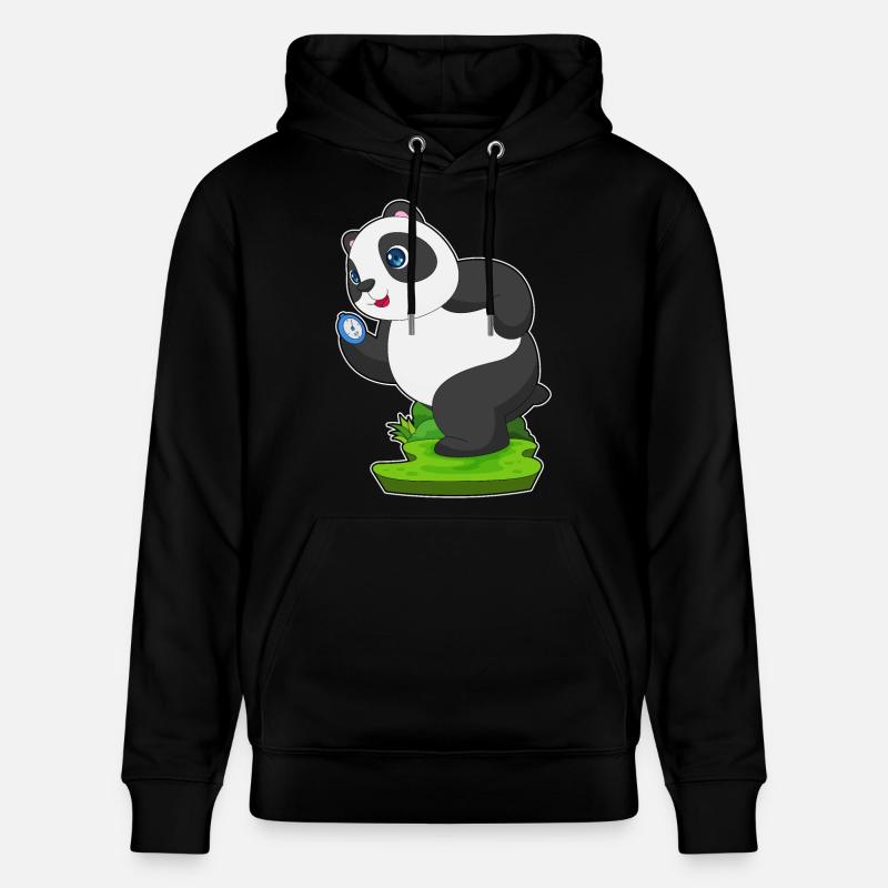 Panda Jogger Chronomètre Jogging - Sweat à capuche bio CRUISER Stanley/Stella Unisexe - noir