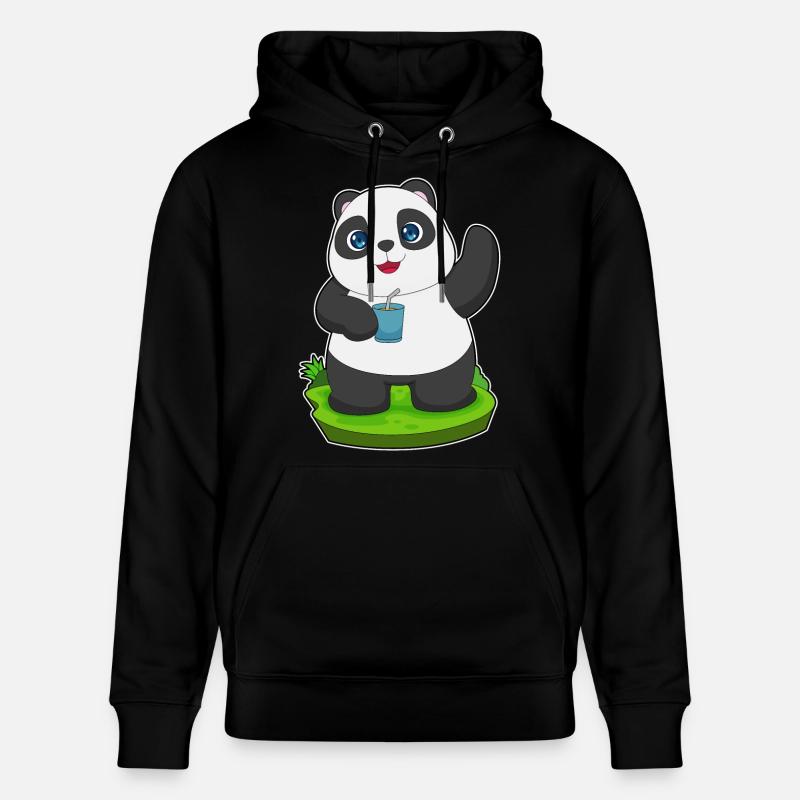 Panda Saft - Stanley/Stella Unisex Bio-Hoodie CRUISER  - Schwarz