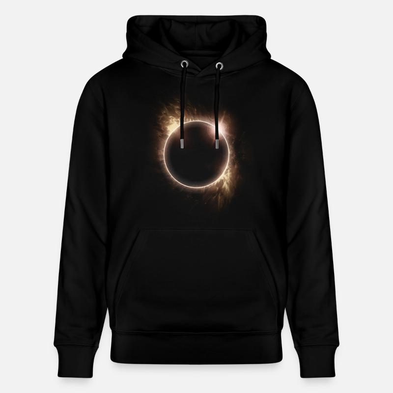 AMATEURS D’ASTRONOMIE DE L’ÉCLIPSE SOLAIRE - Sweat à capuche bio CRUISER Stanley/Stella Unisexe - noir