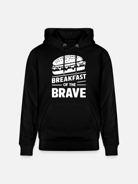 Breakfast of the Brave Sandwich - Stanley/Stella Unisex Bio-Hoodie CRUISER - Schwarz