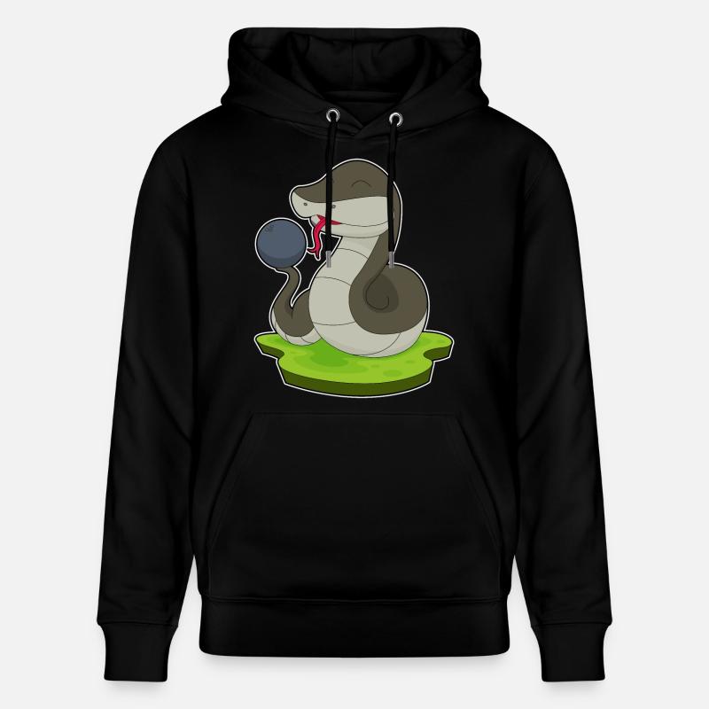 Snake Bowling Boule de bowling - Sweat à capuche bio CRUISER Stanley/Stella Unisexe - noir