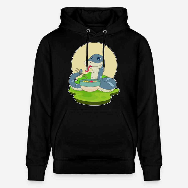 Cuisinière serpent cuisine de ramen - Sweat à capuche bio CRUISER Stanley/Stella Unisexe - noir