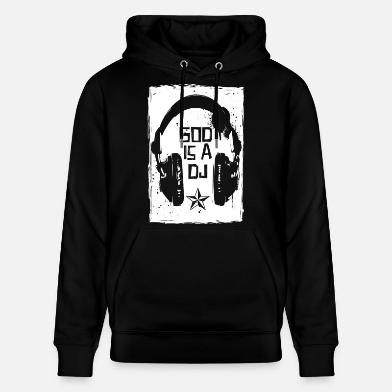 Dieu est un DJ - Sweat à capuche bio CRUISER Stanley/Stella Unisexe - noir