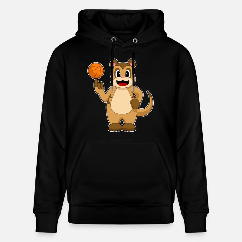 Suricate Joueur de basket-ball Basket-ball - Sweat à capuche bio CRUISER Stanley/Stella Unisexe - noir