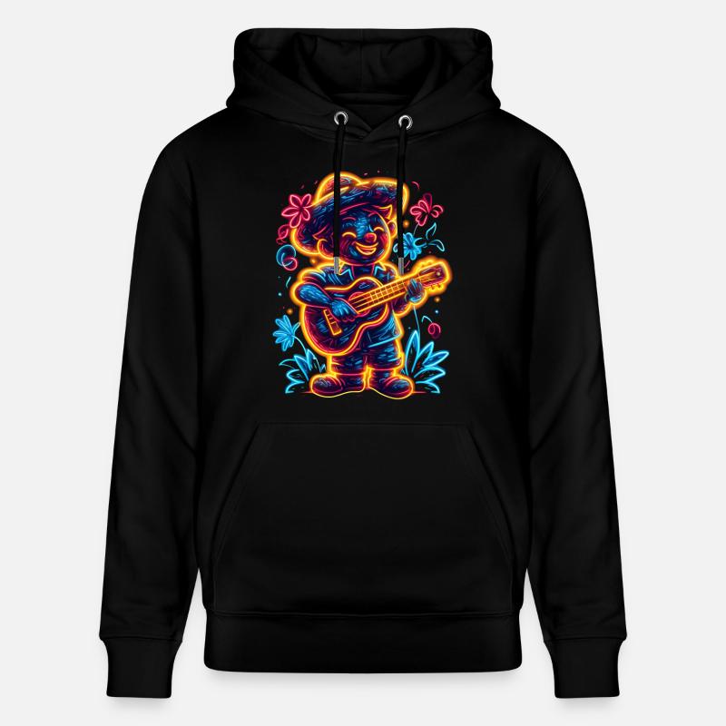 Ukulélé Retrowave - Sweat à capuche bio CRUISER Stanley/Stella Unisexe - noir