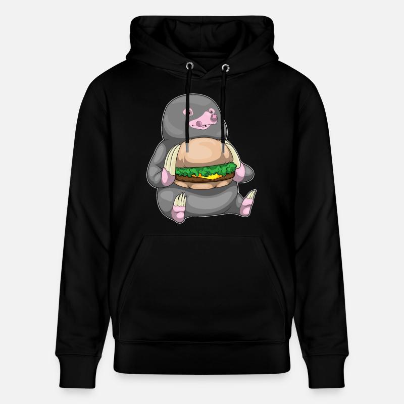 Burger de taupe - Sweat à capuche bio CRUISER Stanley/Stella Unisexe - noir