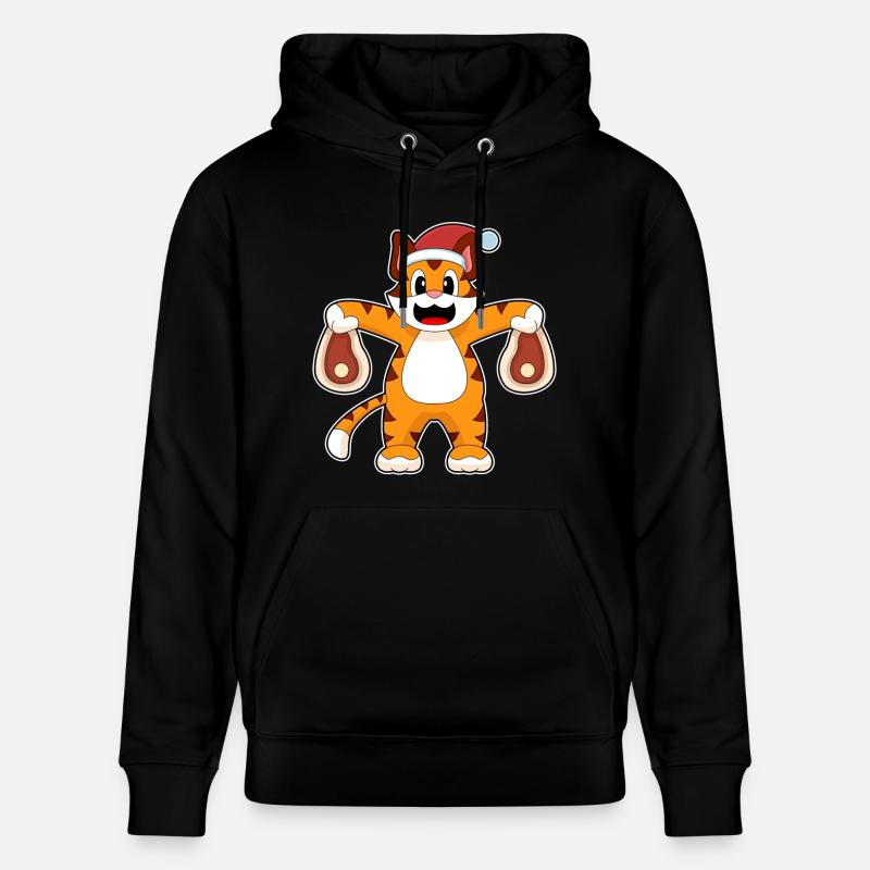 Viande de Noël tigrée - Sweat à capuche bio CRUISER Stanley/Stella Unisexe - noir