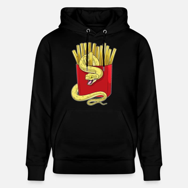 Frites serpent - Sweat à capuche bio CRUISER Stanley/Stella Unisexe - noir