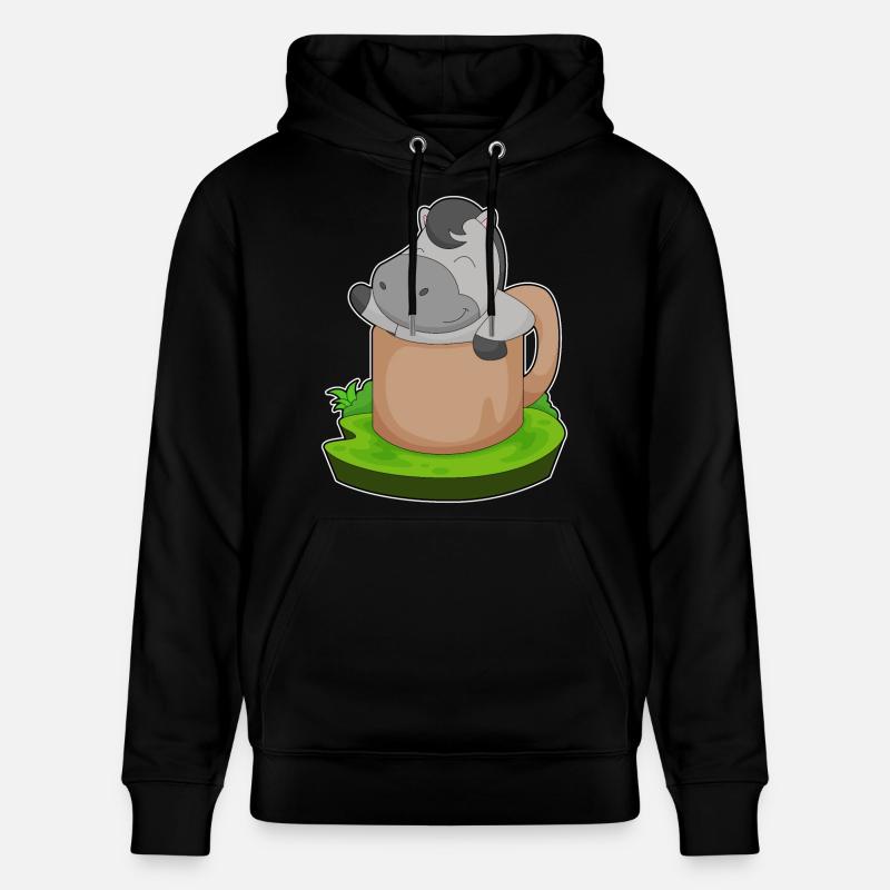 Pferd Becher - Stanley/Stella Unisex Bio-Hoodie CRUISER  - Schwarz