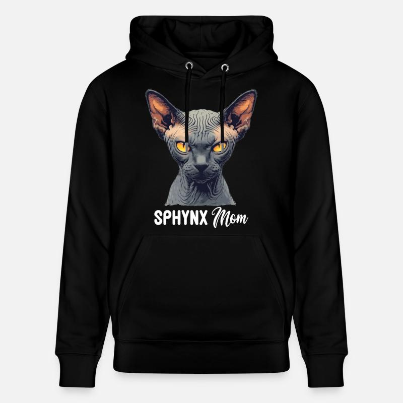 Chaton Sphynx Chat Sphynx - Sweat à capuche bio CRUISER Stanley/Stella Unisexe - noir